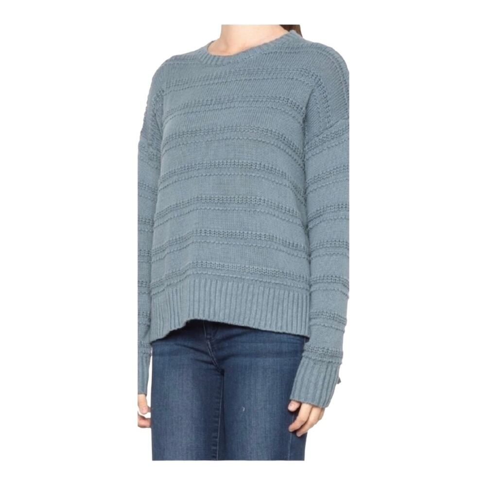 Cupcakes and Cashmere High Low Knit Blue Lagoon Sweater XL